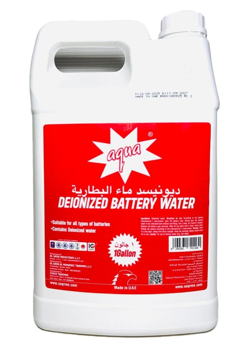 Aqua Deionized Battery Water 3.78Ltr - Image 1